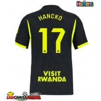 Camisa de Futebol Atletico Madrid David Hancko #17 Equipamento Secundário 2026-27 Manga Curta